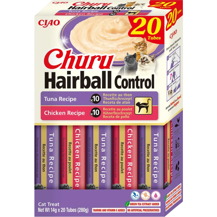 Churu Cat Variedades Hair Ball Control 20 Unidades Churu Cat Variedades Hair Ball Control 20 Unidades