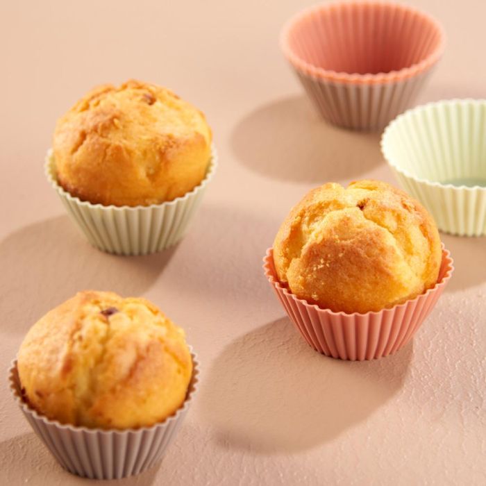 Day Juego de 9 Moldes para Magdalenas de Silicona Aptos para Lavavajillas 1 Day Juego de 9 Moldes para Magdalenas de Silicona Aptos para Lavavajillas 1