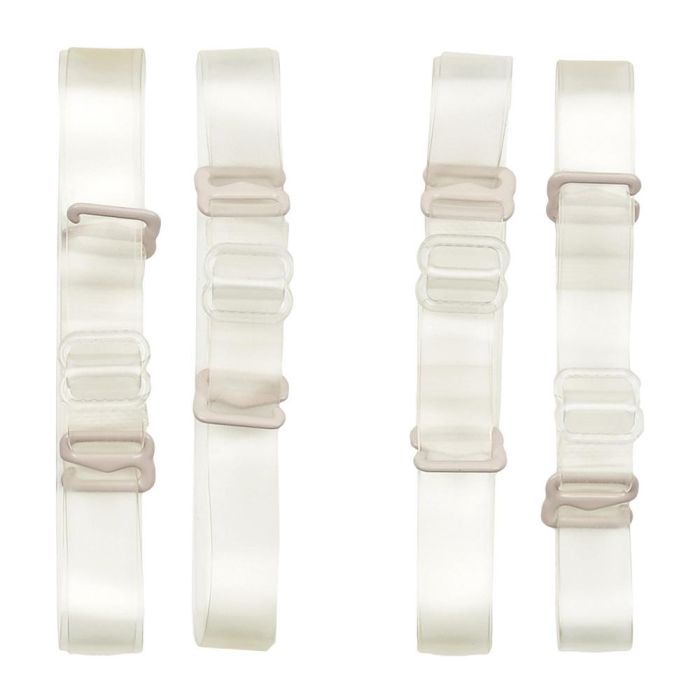 Cosmetic Club Juego de 4 Tirantes Sujetador Transparentes Ajustables Discretos y Confortables 1 Cosmetic Club Juego de 4 Tirantes Sujetador Transparentes Ajustables Discretos y Confortables 1