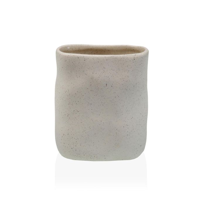 Portacepillos Sandstone Blanco Versa 4X10CM (2 Unidades) Portacepillos Sandstone Blanco Versa 4X10CM (2 Unidades)