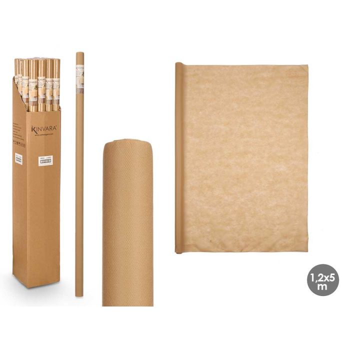 Rollo Mantel TNT 1.2x5 m Beige Kinvara - Tela no tejida PP (16 Unidades) Rollo Mantel TNT 1.2x5 m Beige Kinvara - Tela no tejida PP (16 Unidades)
