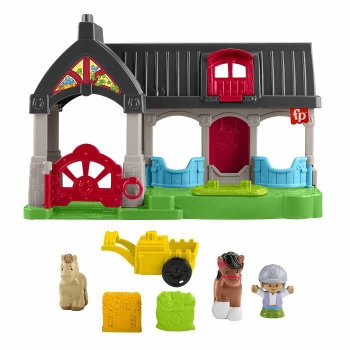 FISHER-PRICE Little People-La cuadra de los Merry Horses con 6 elementos - Fisher-Price - HWR84 FISHER-PRICE Little People-La cuadra de los Merry Horses con 6 elementos - Fisher-Price - HWR84