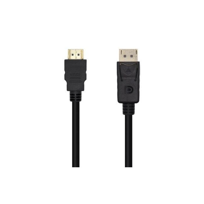 Aisens Cable Conversor DisplayPort a HDMI 5.0M Negro - DisplayPort Macho a HDMI Macho, 4Kx2K@30Hz, 24K Oro Blindado Aisens Cable Conversor DisplayPort a HDMI 5.0M Negro - DisplayPort Macho a HDMI Macho, 4Kx2K@30Hz, 24K Oro Blindado