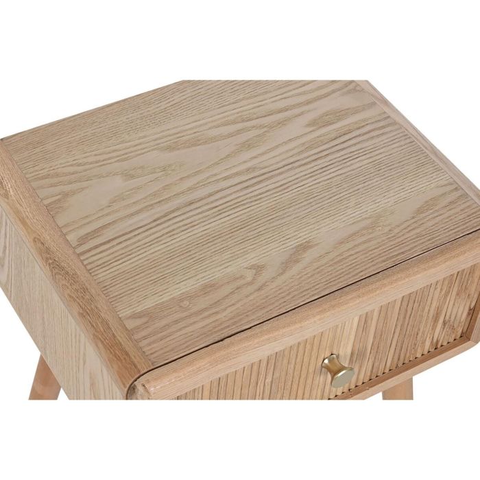 DKD Home Decor Mesita de Noche Scandi de Pino y MDF Natural 32 x 52 x 40 cm con 1 Cajón 3 DKD Home Decor Mesita de Noche Scandi de Pino y MDF Natural 32 x 52 x 40 cm con 1 Cajón 3