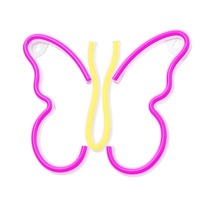 Forever Lámpara Neon LED Mariposa Rosa - Iluminación Decorativa 4