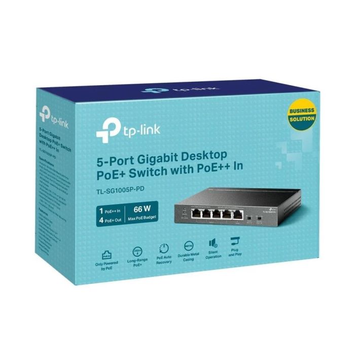 Tp-Link Tl-Sg1005P-Pd Switch 5 Puertos Gigabit Ethernet con PoE 2 Tp-Link Tl-Sg1005P-Pd Switch 5 Puertos Gigabit Ethernet con PoE 2