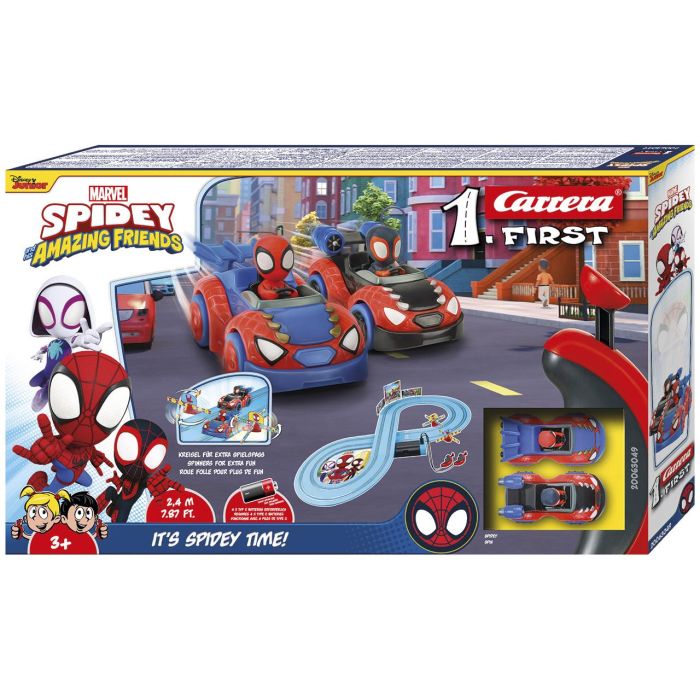 Pista carrera spidey it's spidey time! incluye 2 coches (spidey y spin) 2,4 metros 2 Pista carrera spidey it's spidey time! incluye 2 coches (spidey y spin) 2,4 metros 2