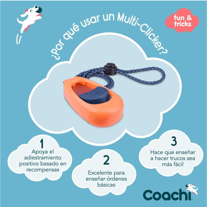 Coachi Multi-Clicker Coral Botón Azul Oscuro 6 Coachi Multi-Clicker Coral Botón Azul Oscuro 6