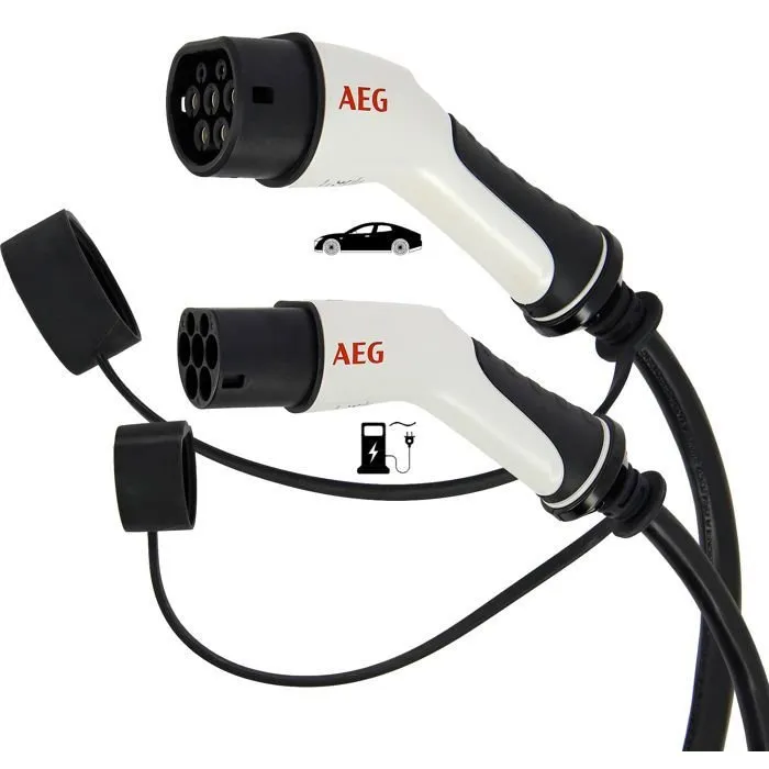 Aeg Cable de Carga 5124 para Vehículos Eléctricos e Híbridos Enchufables - Trifásico 32A 480V AC - 5m 5