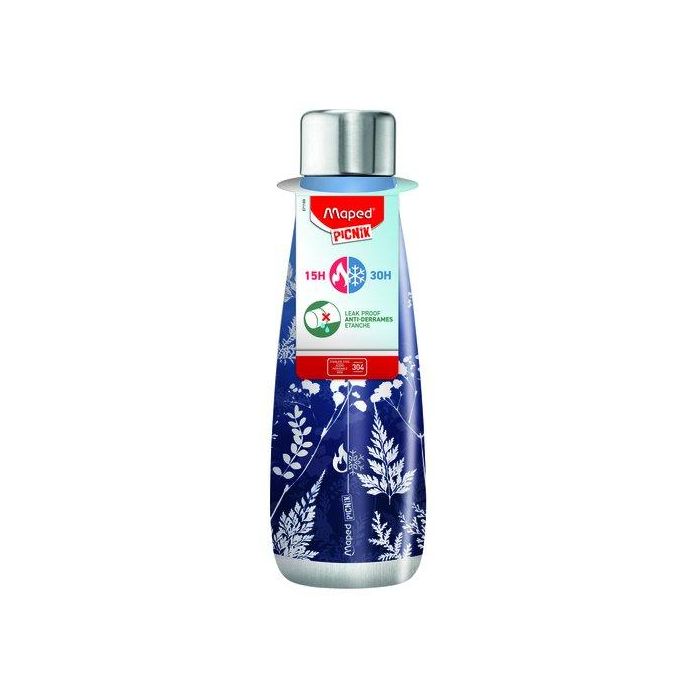 Botella Maped Concept Acero Inoxidable Term. 500Ml Cyano