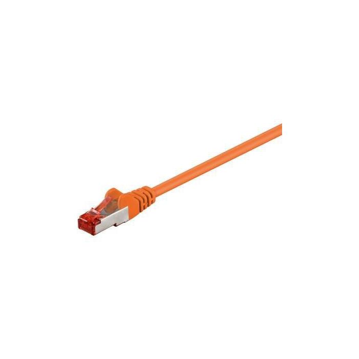 MicroConnect Cable de Red CAT6 F/UTP Apantallado 7.5m Naranja para Conexión de Redes hasta 250Mhz