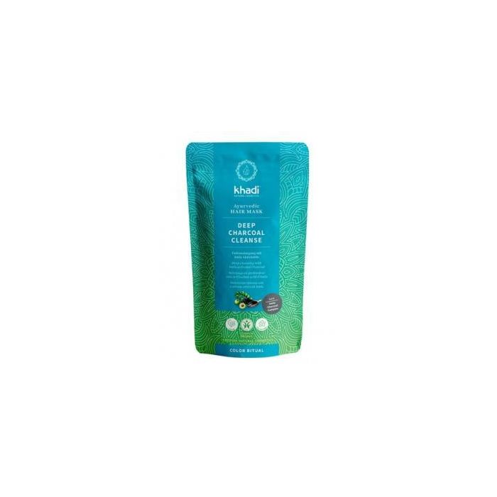 Khadi Mascarilla de Limpieza Profunda con Carbón Activado de Amla para Pelo y Cuero Cabelludo 50 Gr
