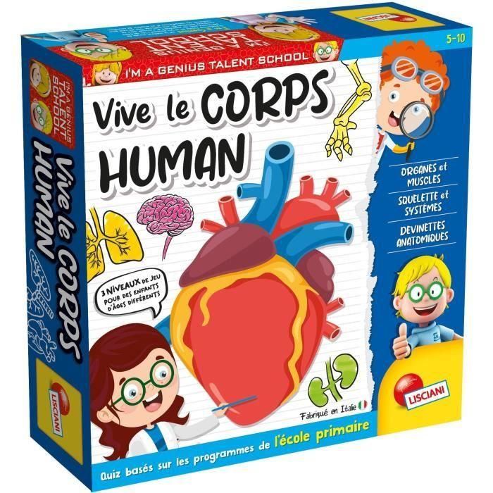 Lisciani LIS8008324094776 - Juego Educativo de Curso sobre el Cuerpo Humano para Descubrir y Aprender Juntos