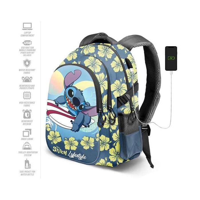 Karactermania Mochila Lilo y Stitch Run. Plus FAN L 44x34x21 cm Azul 3