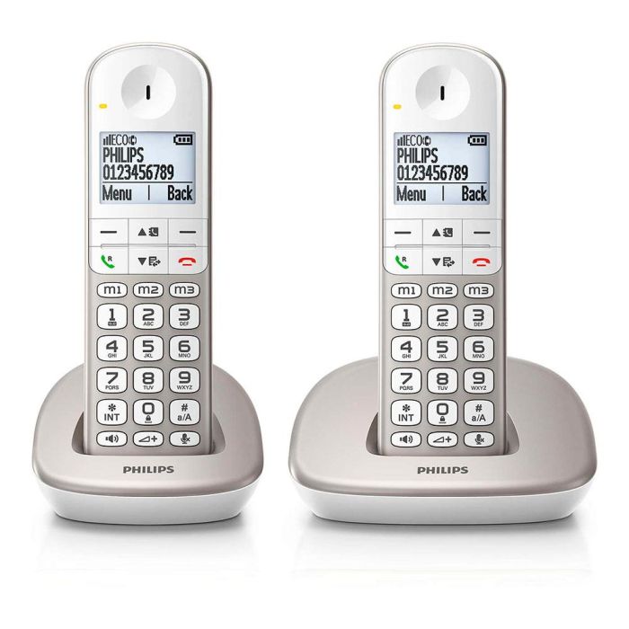 Teléfono duo inalámbrico xl4902s blanco y gris 2 Teléfono duo inalámbrico xl4902s blanco y gris 2