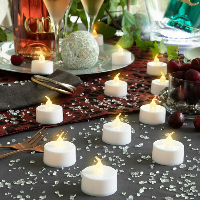 Set de Velas de Té LED Romandle InnovaGoods 12 Unidades 0 Set de Velas de Té LED Romandle InnovaGoods 12 Unidades 0