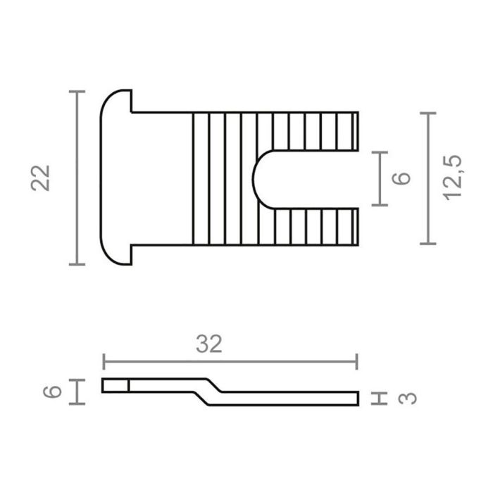 Blister cerradero lengüeta 6818-25 zn edm 2