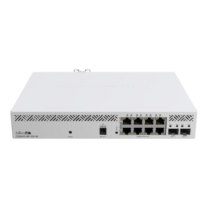 Mikrotik CSS610-8P-2S+IN Switch Gestionable 8 Puertos Gigabit Ethernet PoE-Out y 2 Puertos SFP+ 10 Gbps Cloud Smart