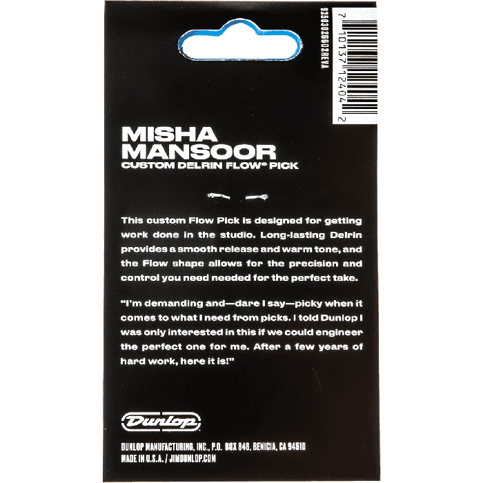 Pack 6 Púas Delrin Flow® Misha Mansoor - 0,73 Mm 4 Pack 6 Púas Delrin Flow® Misha Mansoor - 0,73 Mm 4