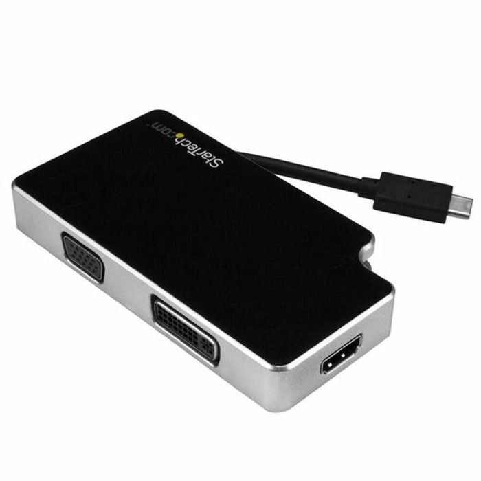Adaptador USB C a VGA/HDMI/DVI Startech CDPVGDVHDB Plata Adaptador USB C a VGA/HDMI/DVI Startech CDPVGDVHDB Plata