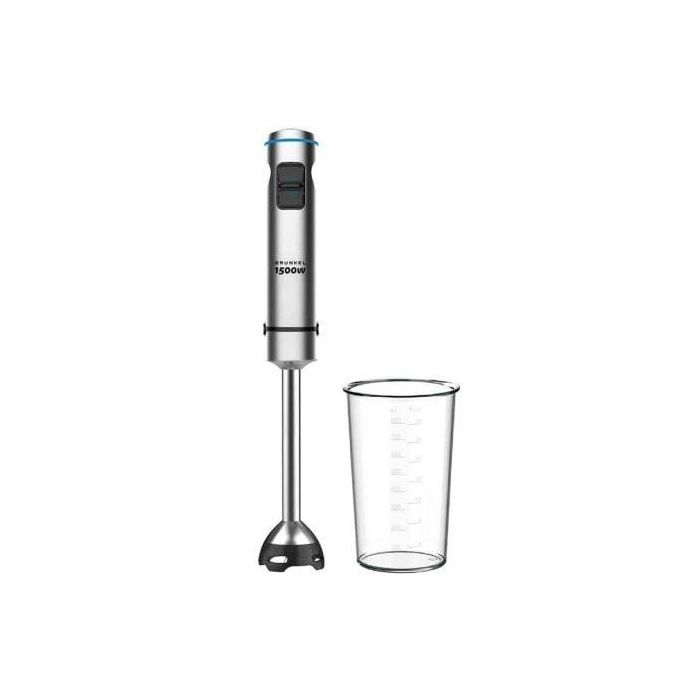 Grunkel BM-1500EXTREME Batidora de mano 1500W con vaso 0.8L, función Turbo, brazo y cuchillas de acero inoxidable