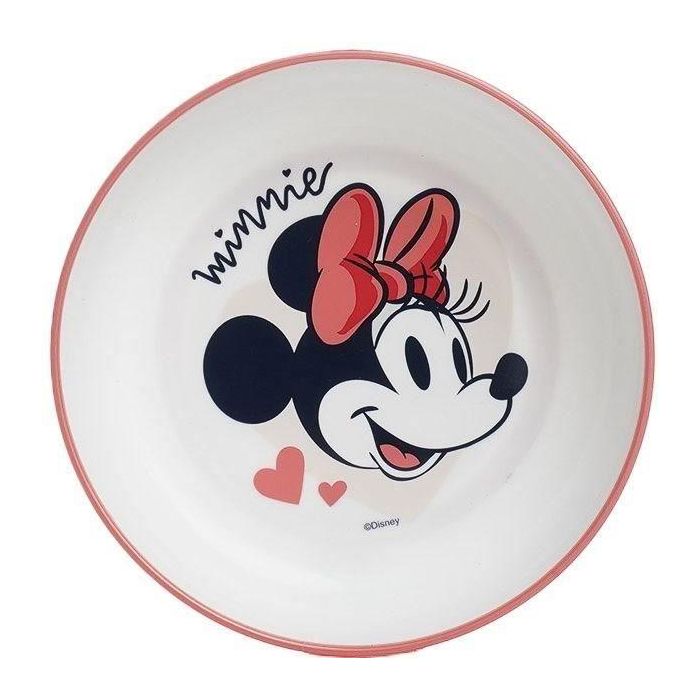 CAJA DE COMIDA DE 3 PIEZAS MINNIE TAZA / CUENCO / PLATO - Set 3uds Non-Sl 2