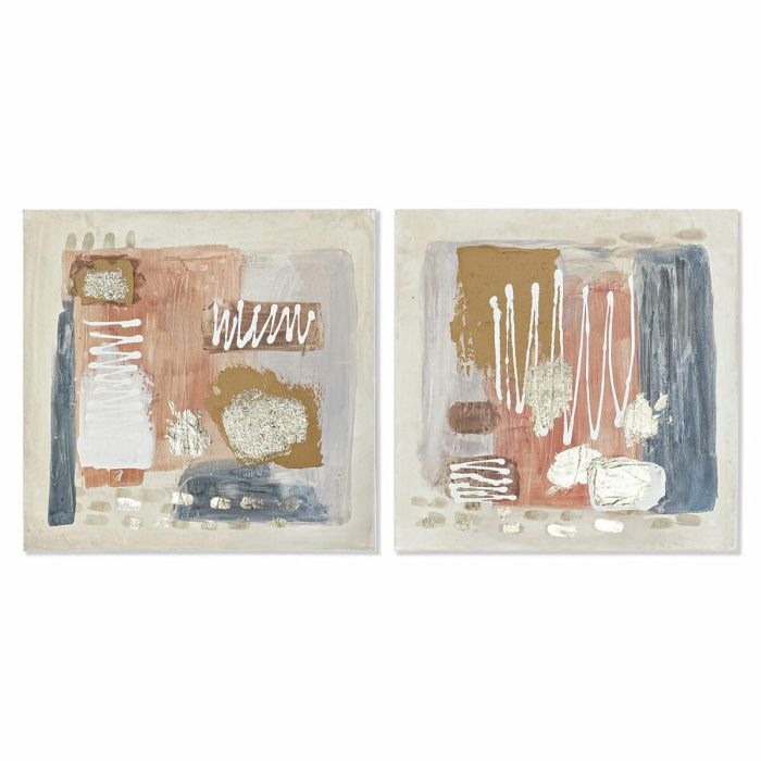 Cuadro Colonial DKD Home Decor Marron Terracota 2.8 x 60 x 60 cm (2 Unidades) Cuadro Colonial DKD Home Decor Marron Terracota 2.8 x 60 x 60 cm (2 Unidades)