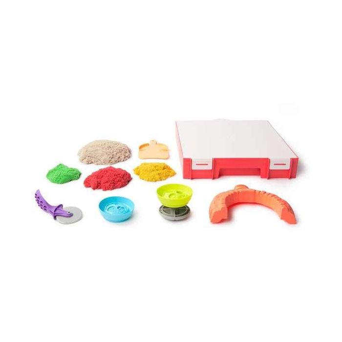 Juego arena moldeable kinetic sand squish pizza. 27,94x25,4x5,08 cm. 2 Juego arena moldeable kinetic sand squish pizza. 27,94x25,4x5,08 cm. 2