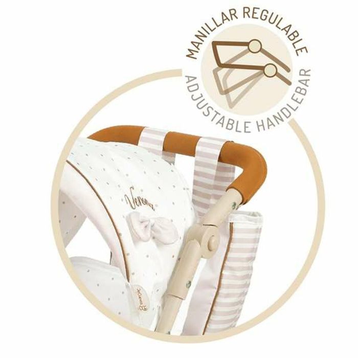 Decuevas Silla gemelar plegable Verona (40x70x72 cm) para muñecas hasta 52 cm, estructura metálica y poliéster, +3 años 4