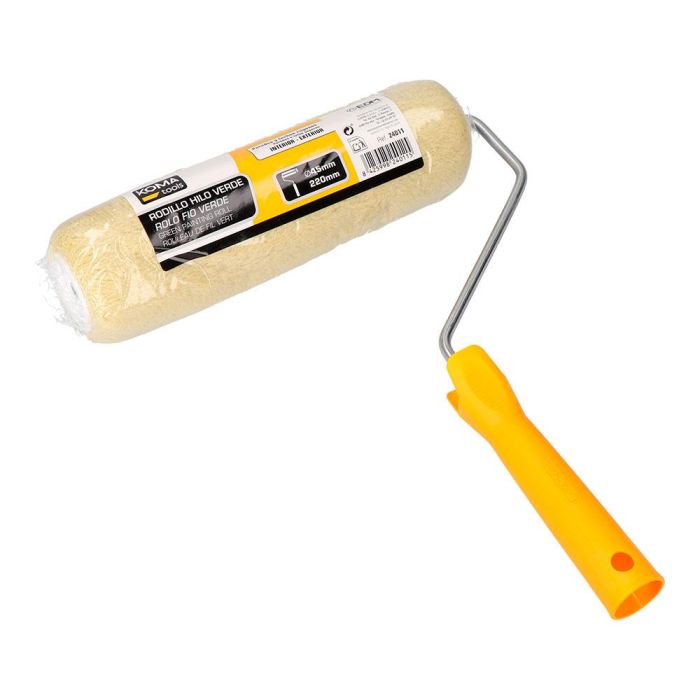 Rodillo hilo verde para paredes y techos rugosos, ø45 x 220 mm 1