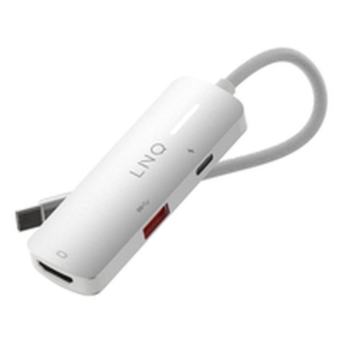Hub USB Linq Byelements LQ49031 Blanco Gris 17 Hub USB Linq Byelements LQ49031 Blanco Gris 17