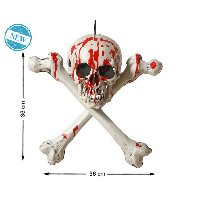 Decoración para Halloween Calavera 36 x 36 cm 1 Decoración para Halloween Calavera 36 x 36 cm 1