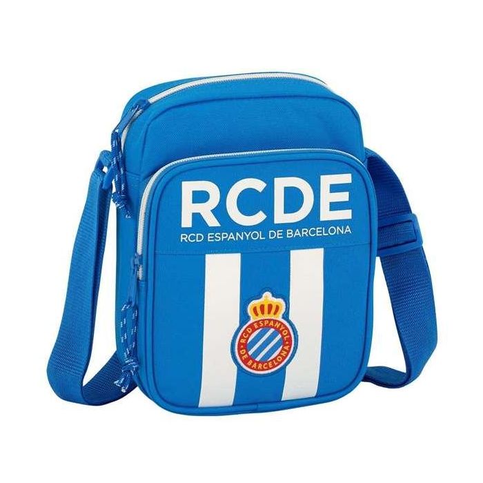 Safta Bandolera Pequeña RCD Espanyol 16x22x6 cm Blanco y Azul 2