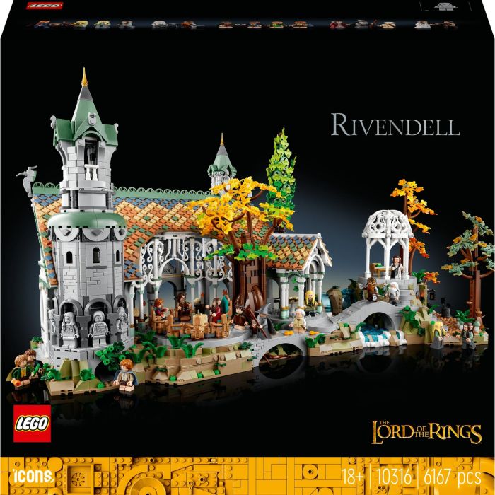 LEGO Icons El Señor de los Anillos: Bruchtal 10316, Juego de Construcción con 6167 Piezas