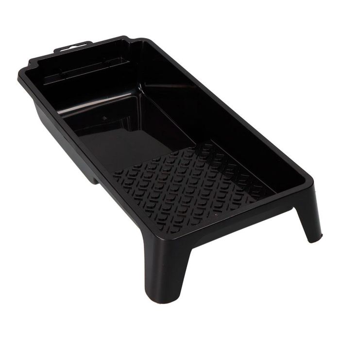 Koma Tools Bandeja para Pintura de Plástico Negra para Rodillo 14 x 30 cm