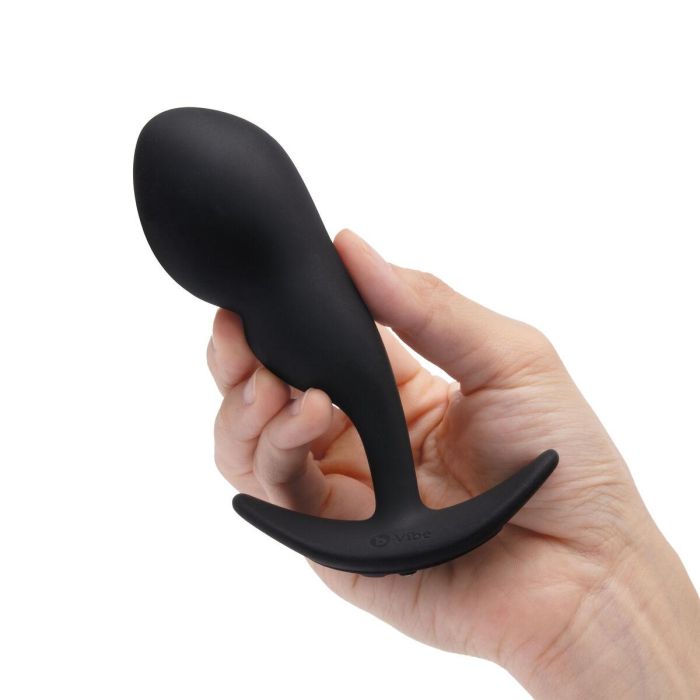 Plug anal con control remoto B-Vibe Negro 7