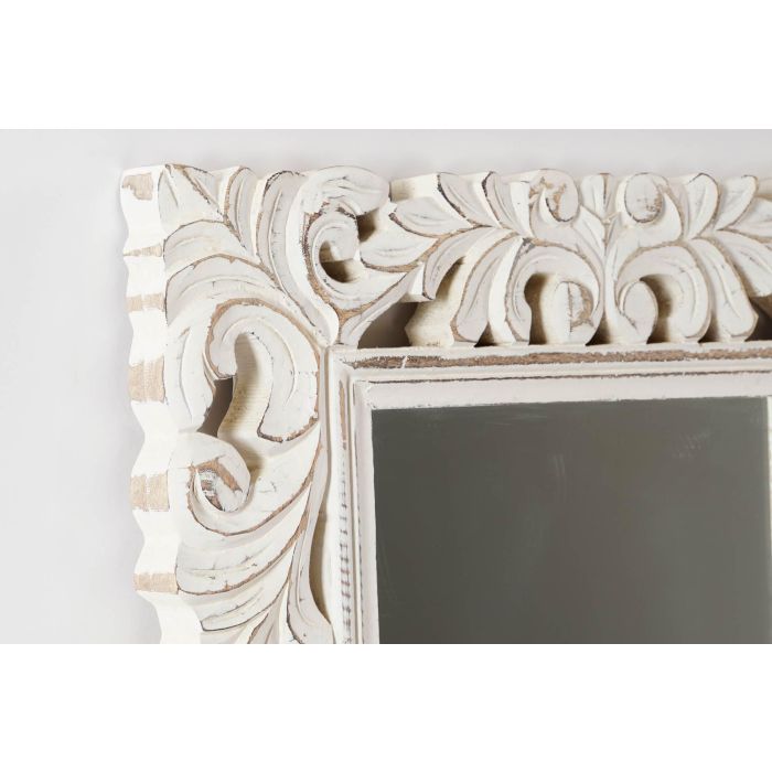 DKD Home Decor Espejo de Pared Romántico Blanco 151 x 44 x 3 cm con Marco de Madera de Mango Decoración Hogar 2 DKD Home Decor Espejo de Pared Romántico Blanco 151 x 44 x 3 cm con Marco de Madera de Mango Decoración Hogar 2