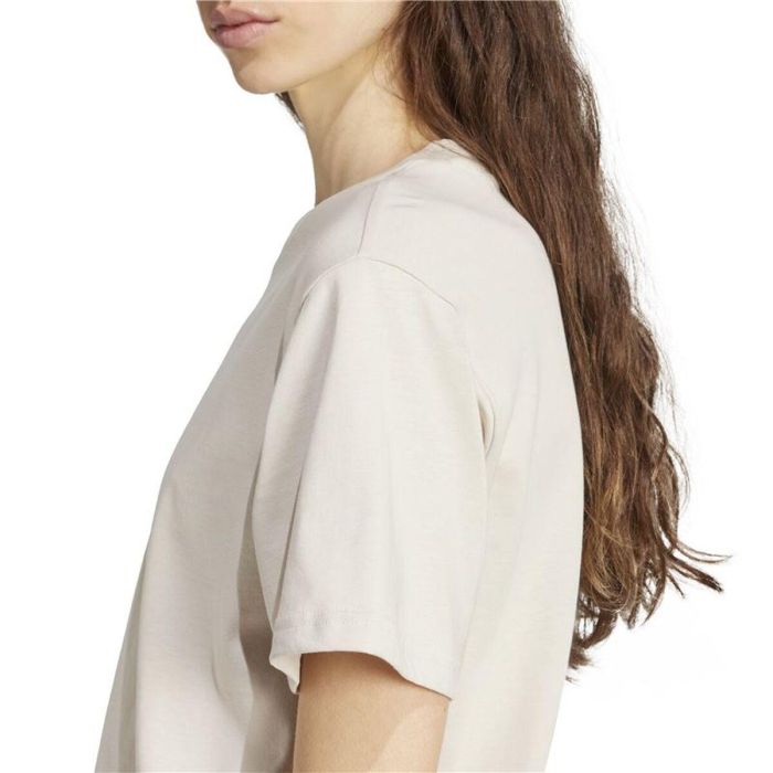 Camiseta de Manga Corta Mujer Adidas Beige 7-8 Años 1
