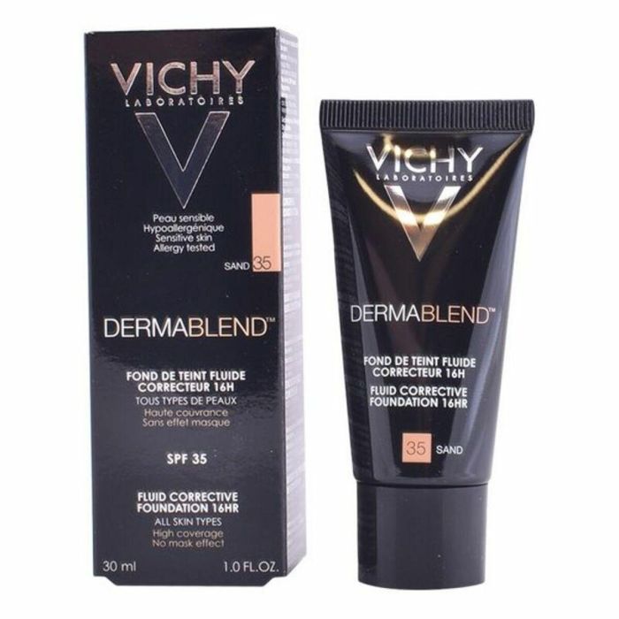 Fondo de Maquillaje Fluido Dermablend Vichy Spf 35 30 ml 8 Fondo de Maquillaje Fluido Dermablend Vichy Spf 35 30 ml 8