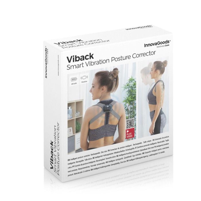 Entrenador de Postura Inteligente Recargable con Vibración Viback InnovaGoods 1 Entrenador de Postura Inteligente Recargable con Vibración Viback InnovaGoods 1
