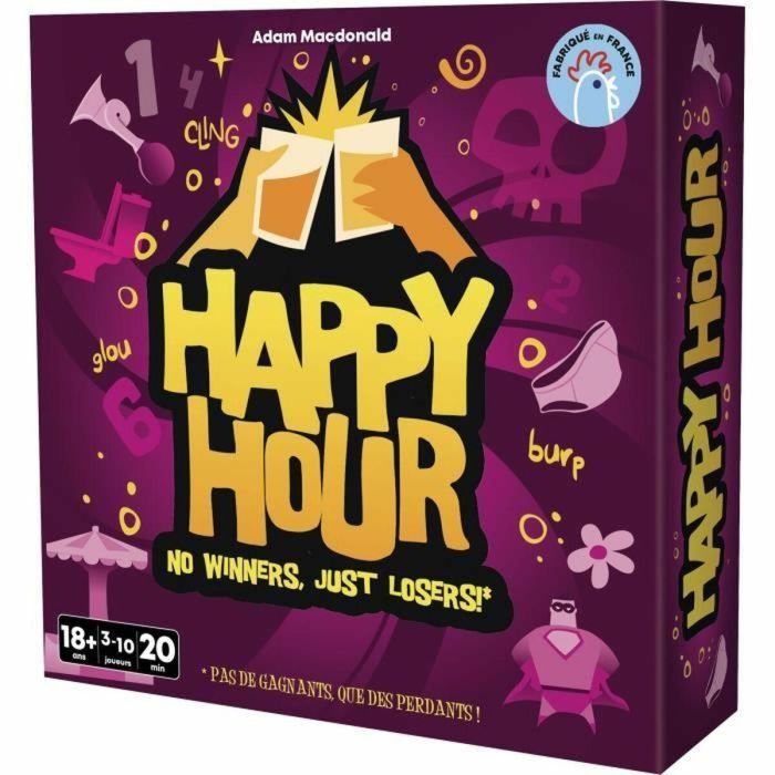 Asmodee Happy Hour - ASM3760052143779 - Juego de Mesa para 14 Años