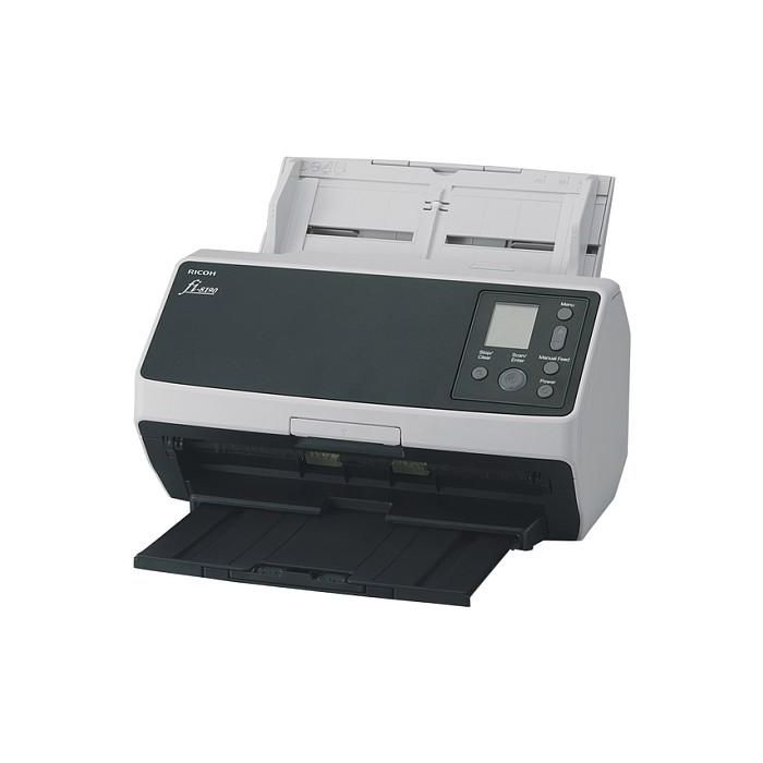 Ricoh fi-8190 Escáner Documentos - 90 ppm, Escaneo Dúplex, ADF + Alimentación Manual, Gris/Negro