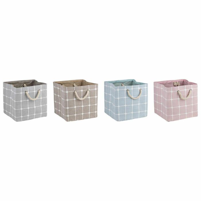 Caja Decorativa DKD Home Decor Poliéster EVA (30 x 30 x 30 cm) (4 Unidades) Caja Decorativa DKD Home Decor Poliéster EVA (30 x 30 x 30 cm) (4 Unidades)