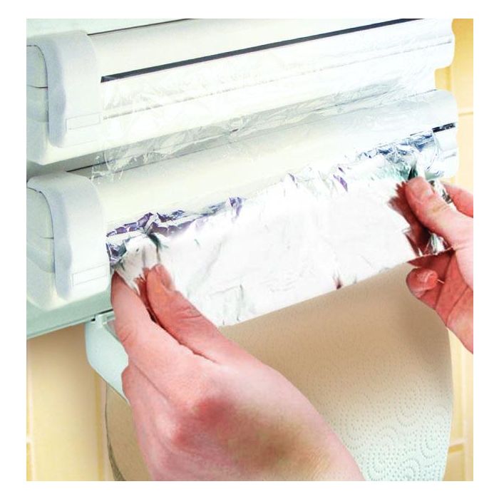 Dispensador de Aluminio, Film y Papel ABS Confortime (6 Unidades) 1 Dispensador de Aluminio, Film y Papel ABS Confortime (6 Unidades) 1