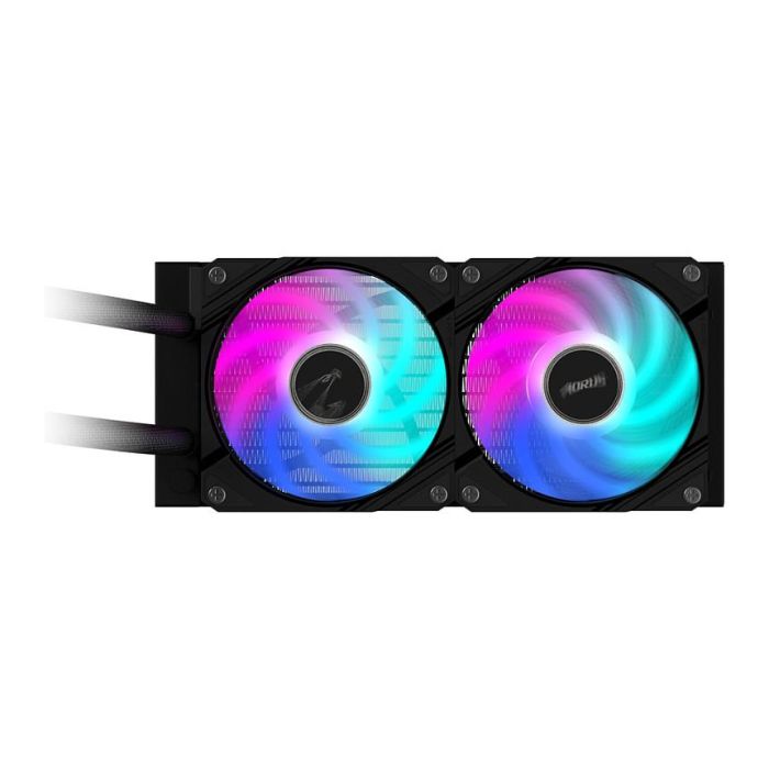 Gigabyte AORUS WATERFORCE II 240 Refrigeración Líquida AIO para CPU - 2 Ventiladores ARGB 120mm, Intel LGA 1700 y AMD AM5