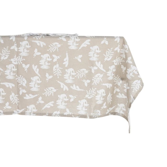 DKD Home Decor Mantel Alpino de Algodón Marrón Claro y Blanco 150x150 cm - Pack 2 Unidades Surtidas 3 DKD Home Decor Mantel Alpino de Algodón Marrón Claro y Blanco 150x150 cm - Pack 2 Unidades Surtidas 3