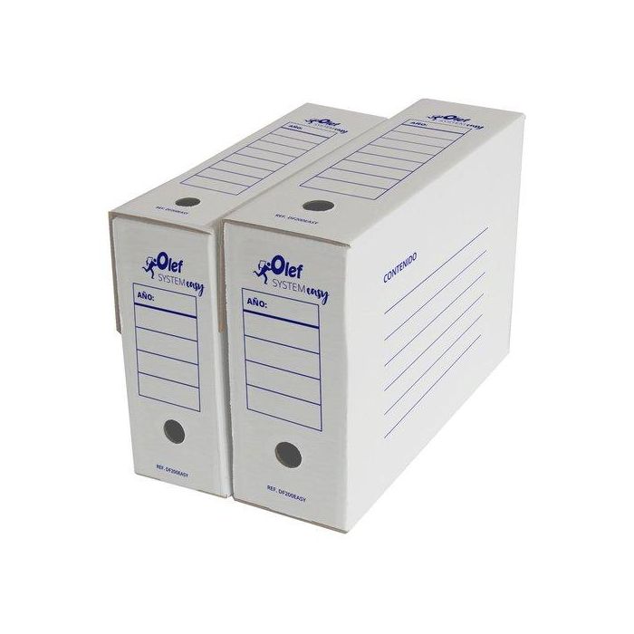 Caja Archivo Definitivo Carton Automontable Olef System Easy Fº 114Mm (8062152) (Set de 25)