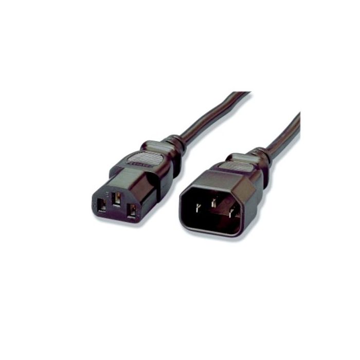 Equip Cable Alargador Alimentación IEC Macho a Hembra 1.8 Metros