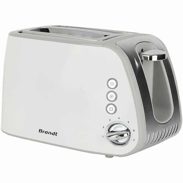 Brandt T02T1050W Tostadora de 2 ranuras, 7 niveles de potencia, con Cajón recogemigas, Color Blanco Brandt T02T1050W Tostadora de 2 ranuras, 7 niveles de potencia, con Cajón recogemigas, Color Blanco