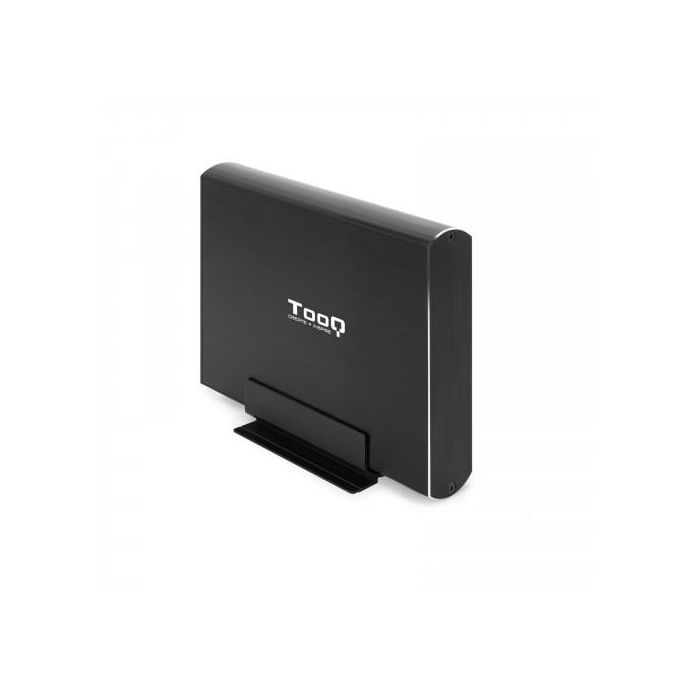 TooQ TQE-3531B Caja Externa para Disco Duro 3.5", USB 3.1 Gen 1 (5 Gbps), hasta 8 TB, SATA I/II/III, UASP, Aluminio Negro